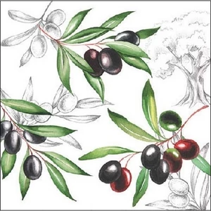 Szalvéta 25x25cm Olives 20db-os