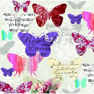 Szalvéta 25x25cm Romantic Butterflies 20db-os