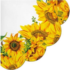 Szalvéta 32cm Dancing Sunflowers 12 db-os 
