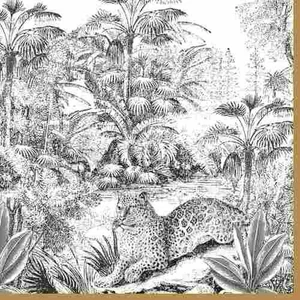 Szalvéta 33x33cm 20db-os, Retro Jungle