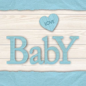 Szalvéta Ambiante Baby Love Boy papír papírszalvéta 33x33cm,20db-os