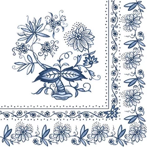 Szalvéta 33x33cm Blue onion 20db-os
