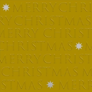 Szalvéta 33x33cm Christmas letters gold dombornyomott 20db-os