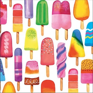 Szalvéta 33x33cm Delicious popsicles 20db-os 