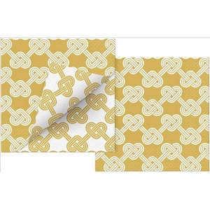 Szalvéta 33x33cm Double Design Hearts Pretzels 20 db-os