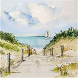 Szalvéta 33x33cm Dune Path 20db-os