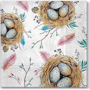Szalvéta 33x33cm Easter Nest 20db-os 