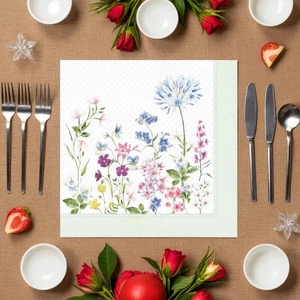 Szalvéta 33x33cm Floraison, 20db-os