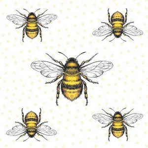Szalvéta 33x33cm Flying Bees 20db-os