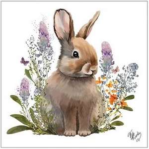 Szalvéta 25x25cm Belle Bunny 20db/csomag