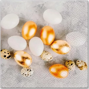 Szalvéta 33x33cm Golden Eggs 20db-os
