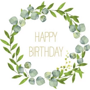 Szalvéta 33x33cm Happy B'day 20db-os