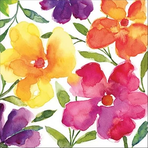Szalvéta 33x33cm Happy bloomers 20db-os 