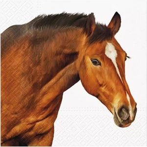 Szalvéta 33x33cm Horse Head 20db-os 