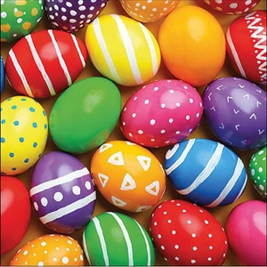 Szalvéta 33x33cm Painted Easter eggs 20db-os