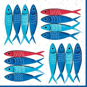 Szalvéta 33x33cm Sardine's Party,20 db-os