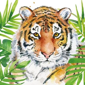 Szalvéta 33x33cm Tropical Tiger 20db-os