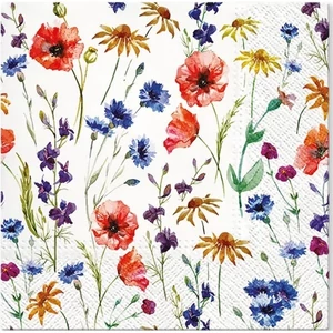 Szalvéta 33x33cm virágok 3 rétegű 20db/csomag