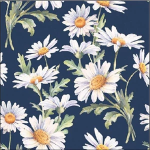 Szalvéta Ambiante Beautiful daisies blue papírszalvéta 25x25cm,20db-os
