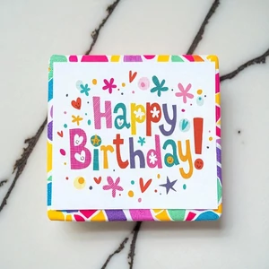 Szalvéta Ambiante Birthday wishes white papír papírszalvéta 33x33cm,20db-os
