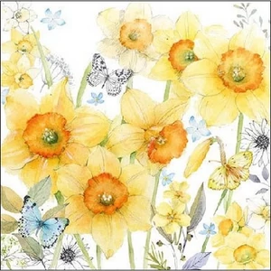 Szalvéta Ambiante Classic Daffodils papírszalvéta 25x25cm,15db-os