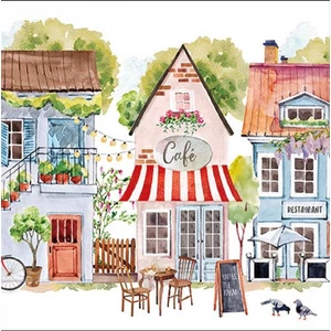 Szalvéta Ambiante Cottages papírszalvéta 33x33cm,20db-os