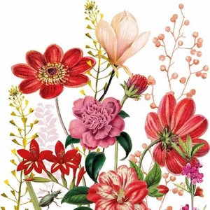 Szalvéta Ambiante Floria papírszalvéta 33x33cm,20db-os