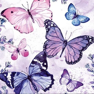 Szalvéta Ambiante Fluttering butterflies papírszalvéta 33x33cm,20db-os
