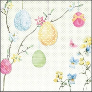 Szalvéta Ambiante Hanging Eggs papírszalvéta 25x25cm,15db-os