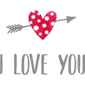 Szalvéta Ambiante I Love You papírszalvéta 33x33cm,20db-os