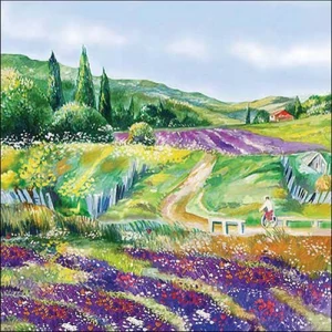 Szalvéta Ambiante Lavender landscape papírszalvéta 33x33cm,20db-os