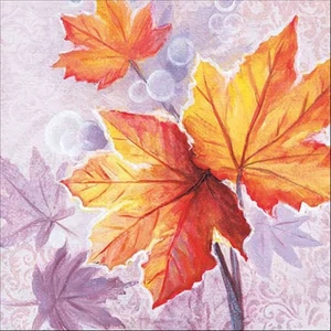 Szalvéta Ambiante Maple leaves papírszalvéta 33x33cm,20db-os