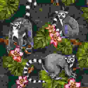 Szalvéta Ambiante Midnight Madagaskar papírszalvéta 33x33cm,20db-os