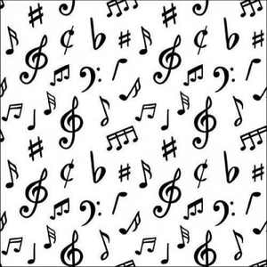 Szalvéta Ambiante Music notes papírszalvéta 33x33cm,20db-os