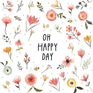 Szalvéta Ambiante Oh Happy Day papírszalvéta 33x33cm,20db-os