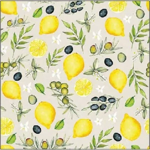 Szalvéta Ambiante Olives and lemon papírszalvéta 25x25cm,15db-os