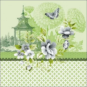 Szalvéta Ambiante Pagode Green papírszalvéta 33x33cm,20db-os