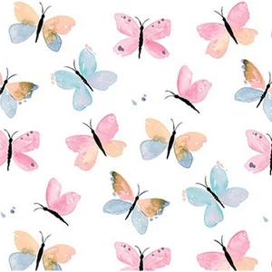 Szalvéta Ambiante Pastel Butterflies papírszalvéta 33x33cm,20db-os