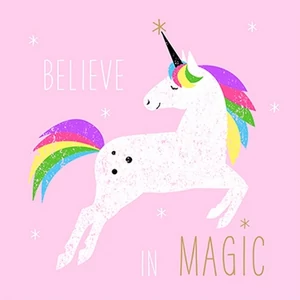 Szalvéta Ambiante Pink Unicorn papírszalvéta 33x33cm,20db-os
