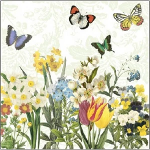 Szalvéta Ambiante Spring Bloomers papírszalvéta 25x25cm,15db-os