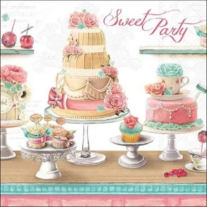 Szalvéta Ambiante Sweet party papírszalvéta 33x33cm,20db-os