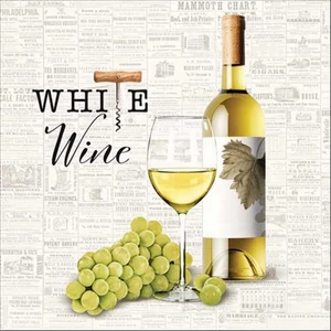 Szalvéta Ambiante White wine papírszalvéta 33x33cm,20db-os