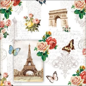 Szalvéta Ambiante Párizs Paris Monuments papírszalvéta 33x33cm,20db-os