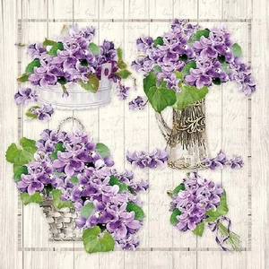 Szalvéta 33x33cm Ambiente Purple Bouquets