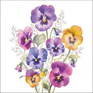 Szalvéta Ambiente árvácska pansiess 33x33 3rétegű, 20db/csomag 13318165 PANSIES