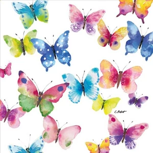 Szalvéta Ambiente Butterfly Phantasy papírszalvéta 33x33cm,20db-os