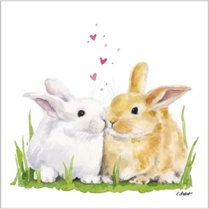 Szalvéta 33x33 húsvéti Easter Kiss 25x25cm 20db/csomag