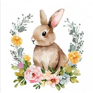 Szalvéta Ambiente Cute Easter rabbit papírszalvéta 25x25cm,20db-os