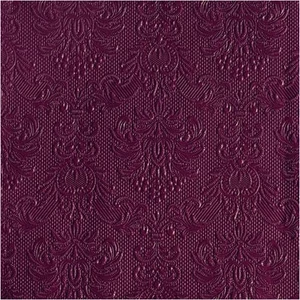 Szalvéta Ambiente Elegance Berry dombornyomott papírszalvéta 33x33cm,15db-os