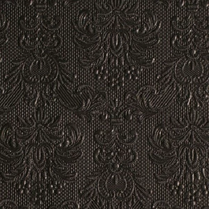 Szalvéta Ambiente Elegance Elegance Black dombornyomott papírszalvéta 25x25cm,15db-os